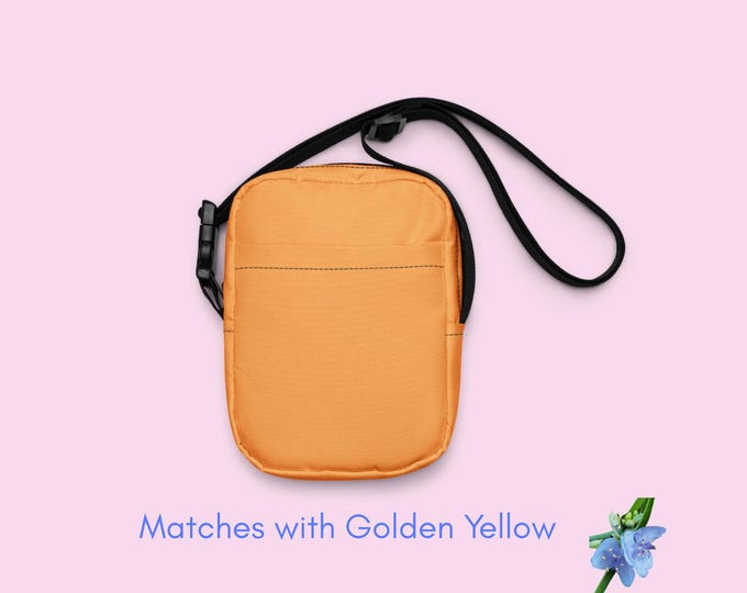 Stylish Golden Yellow Crossbody Bag - Perfect for Girls