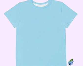 Columbia Blue Youth Crew Neck T-Shirt - Perfect for Everyday Wear
