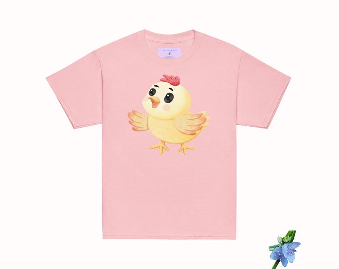 Cute Baby Chick Graphic on Youth Classic Tee