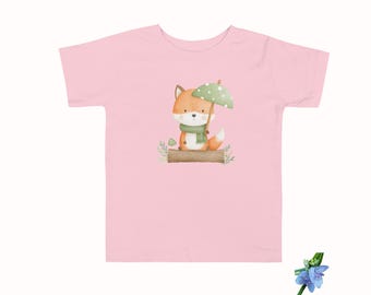 Fox in a Green Hat Classic Fit T-Shirt | Cute Animal Graphic Tee