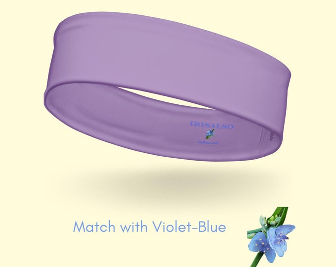 Eco-Friendly Violet-Blue Headband for Girls | Sustainable Fashion Made from Recycled Fabric
