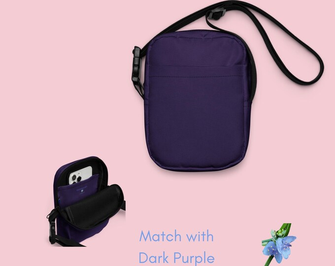 Dark Purple Crossbody Bag | Basic Style Fashion Accessory for Girls