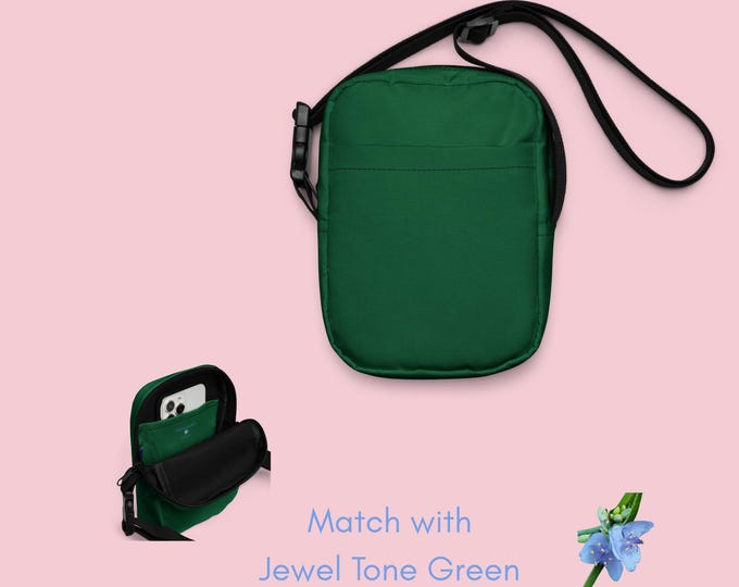 Everyday Crossbody Bag in Jewel Tone Green - Fashionable Accessory