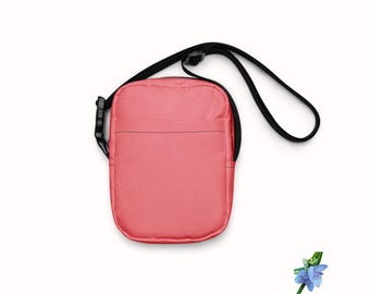 Coral Color Girls Crossbody Bag with Adjustable Strap