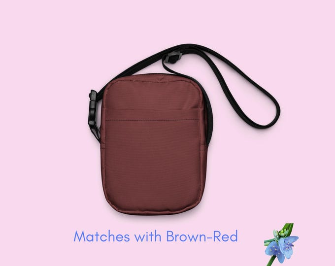 Girls' Brown-Red Waterproof Crossbody Bag - Perfect for Any Adventure!
