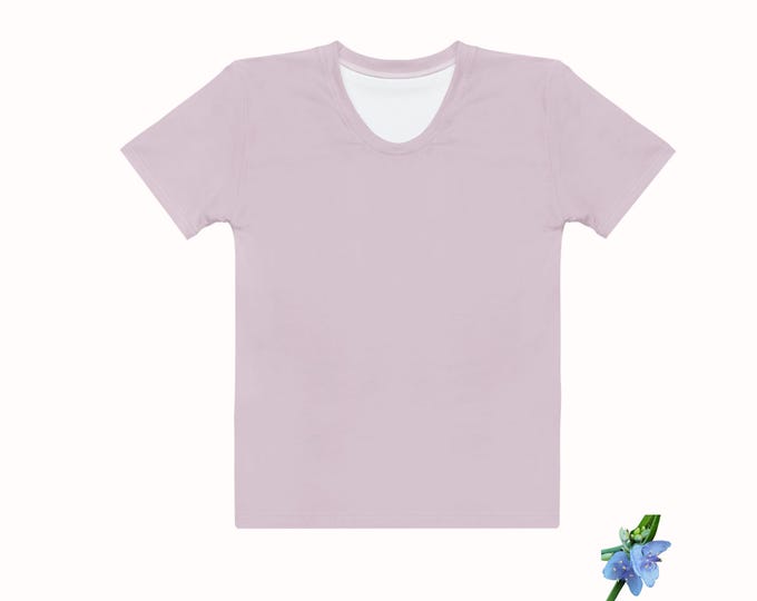 Women’s Cotton Crew Neck T-Shirt Solid Color
