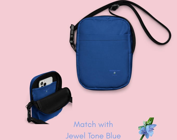 Jewel Tone Blue Crossbody Bag for Girls | Stylish Basic Design