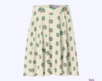 Stylish Midthigh Skater Skirt - Fashionable Fits for Misses & Juniors