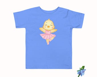 Kids' Classic Tee Featuring a Fun Dancing Baby Chick