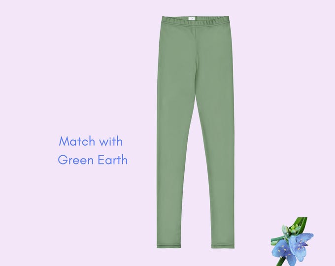 Girls Basic Leggings in Solid Dark Pink | Soft & Stylish