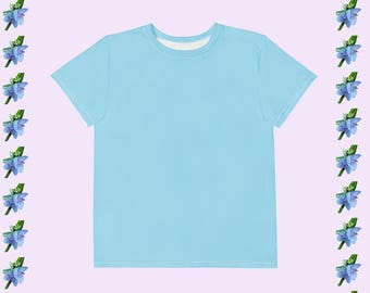 Columbia Blue Youth Crew Neck T-Shirt - Perfect for Everyday Wear
