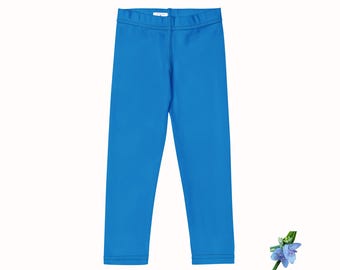 Bright Blue Toddler Girls Leggings - Comfortable & Stylish