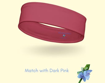 Dark Pink Headband Made from Recycled Fabric - Eco-friendly Fashion