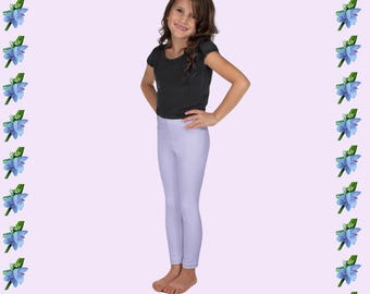 Solid color purple toddler leggings basic kid's clothing