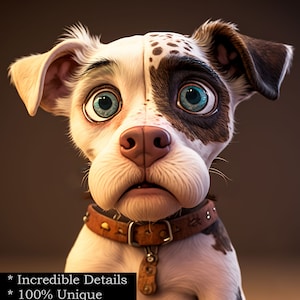 Retrato de mascota de dibujos animados personalizado, impresión enmarcada o descarga digital, retrato de dibujos animados de perros, dibujos animados de gatos, regalo personalizado para amantes de los perros
