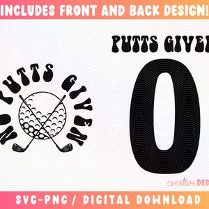 No se permiten putts SVG PNG / Diseños de golf divertidos / Putting / Golfista / Golf / Archivo de corte / Sublimación / Descarga digital