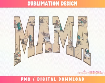 Mama Duck png, houten eend png, jacht mama png, vintage mama png, Duck Hunter png, vintage mama sublimatie, westerse moeder png, watervogels png