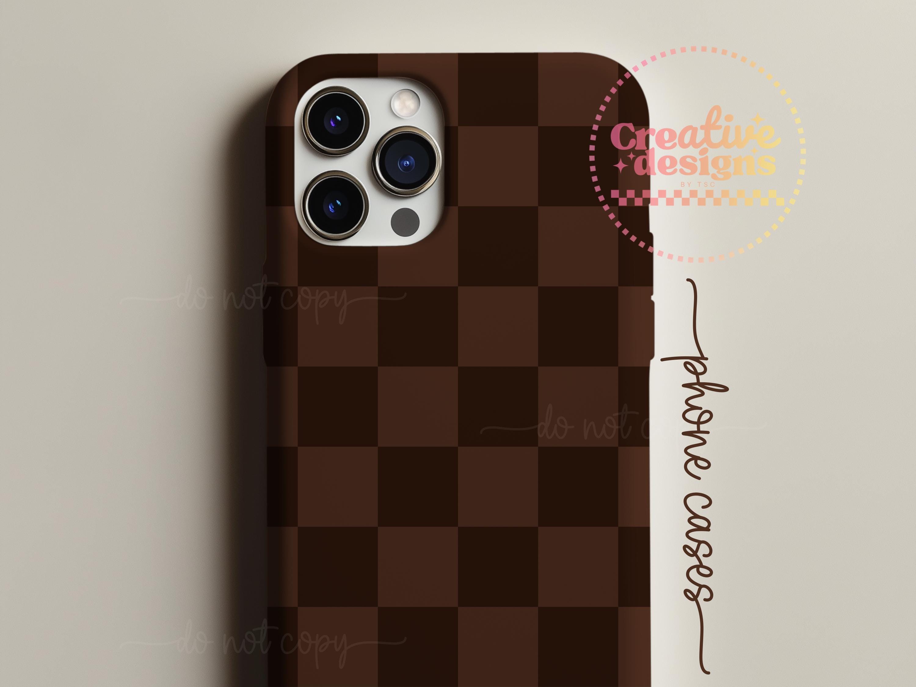 Brown Checkered Print Bundle, Checkerboard Pattern, Neutral Checkered ...