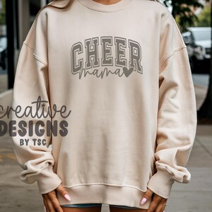 Cheer Mama SVG PNG, Cheer Mom Svg Png, Cheer Mom Era Svg Png, Varsity Cheer Svg Png, Cheer Mama Designs, Cheer Mama Sublimation immagine 5
