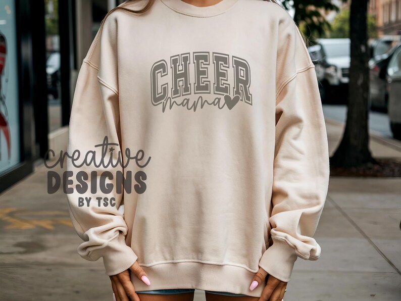 Cheer Mama SVG PNG, Cheer Mom Svg Png, Cheer Mom Era Svg Png, Varsity Cheer Svg Png, Cheer Mama Designs, Cheer Mama Sublimation immagine 5
