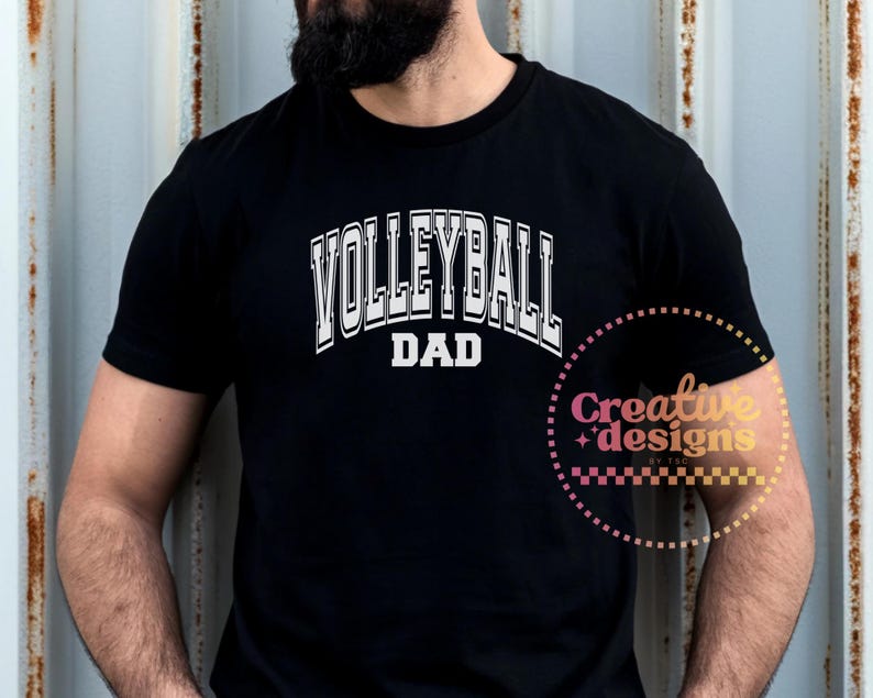Papà pallavolo SVG PNG, Pallavolo Svg Png, Maglietta papà pallavolo Svg Png, Sublimazione pallavolo, Varsity Svg Png, Papà sportivo Svg Png immagine 3