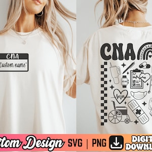 CNA SVG PNG, Custom Cna Svg Png, Nurse Aide Svg Png, Nursing Assistant Svg Png, Cna Collage Svg Png, Personlalized Cna Svg Png, Nursing Svg
