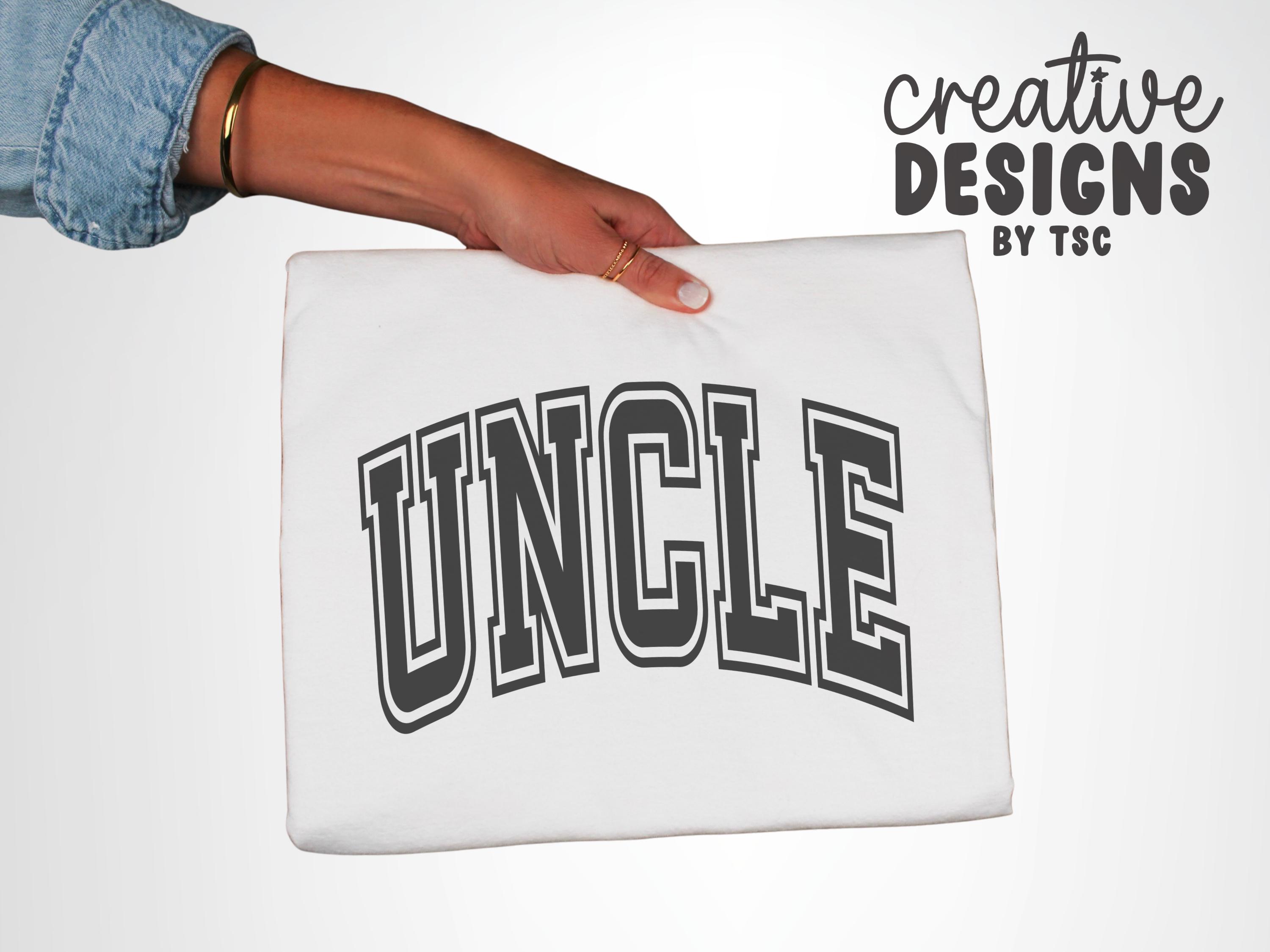 Uncle SVG PNG | Varsity Font | Uncle Designs | Sublimation | Cut File ...