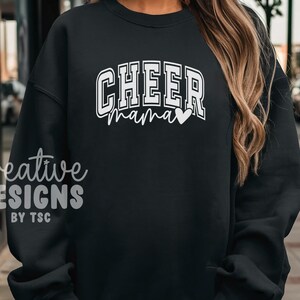 Cheer Mama SVG PNG, Cheer Mom Svg Png, Cheer Mom Era Svg Png, Varsity Cheer Svg Png, Cheer Mama Designs, Cheer Mama Sublimation immagine 4