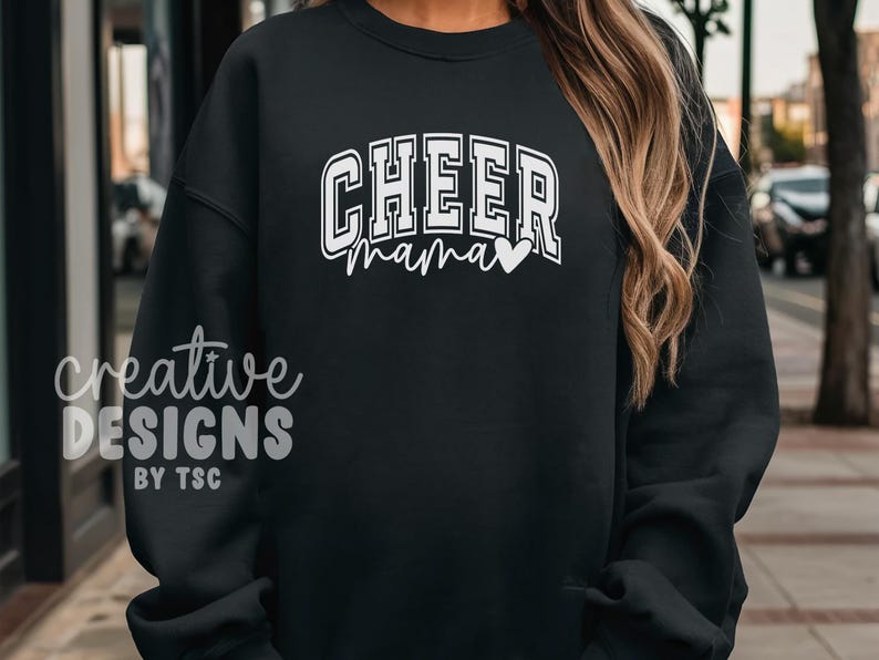Cheer Mama SVG PNG, Cheer Mom Svg Png, Cheer Mom Era Svg Png, Varsity Cheer Svg Png, Cheer Mama Designs, Cheer Mama Sublimation immagine 4
