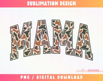 Mamá de camuflaje de la vieja escuela PNG, camuflaje / fuente universitaria / mamá de caza / caza de patos PNG, caza de ciervos PNG, sublimación, temporada de caza Png