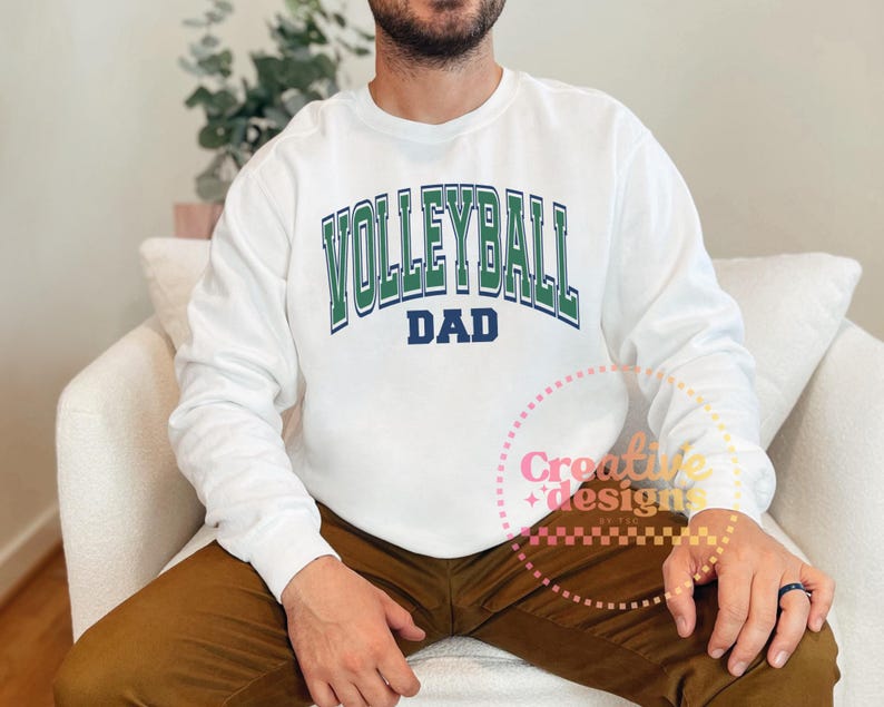 Papà pallavolo SVG PNG, Pallavolo Svg Png, Maglietta papà pallavolo Svg Png, Sublimazione pallavolo, Varsity Svg Png, Papà sportivo Svg Png immagine 6