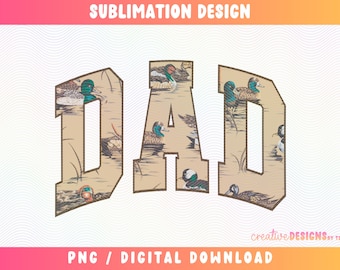 Dad Duck PNG, Wood Duck Png, Hunting Dad Png, Vintage Dad Png, Duck Hunter Png, Vintage Dad Sublimation, Western Dad Png, Waterfowl Png