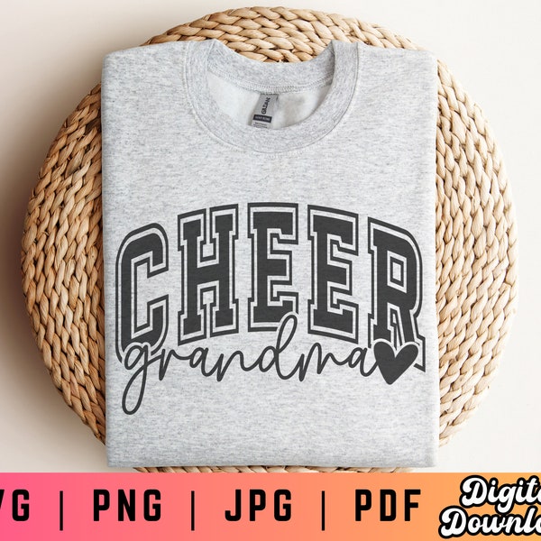 Cheer Grandma SVG PNG, Grammy Svg, Cheer Varsity Svg, Granny Svg, Cheer Competition Svg, Cheerleading Svg, Cheer Squad Svg, Varsity Svg Png