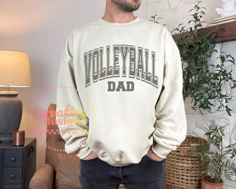 Papà pallavolo SVG PNG, Pallavolo Svg Png, Maglietta papà pallavolo Svg Png, Sublimazione pallavolo, Varsity Svg Png, Papà sportivo Svg Png immagine 4