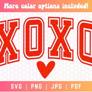 XOXO SVG PNG, Camisa de San Valentín Svg Png, San Valentín Svg Png, Universidad Svg, Día de San Valentín Svg Png, X y O Svg Png, Día del amor Svg Png