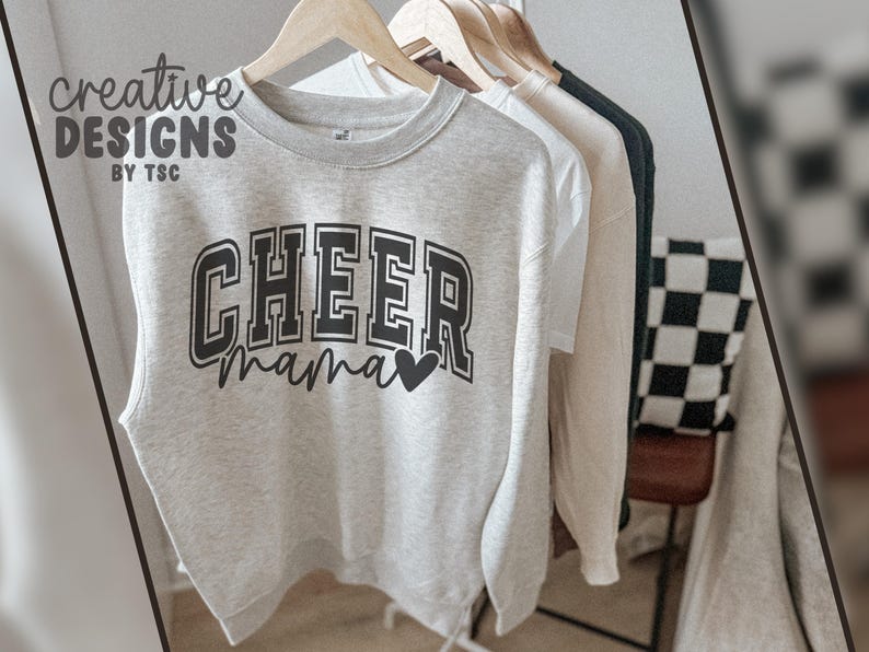 Cheer Mama SVG PNG, Cheer Mom Svg Png, Cheer Mom Era Svg Png, Varsity Cheer Svg Png, Cheer Mama Designs, Cheer Mama Sublimation immagine 2