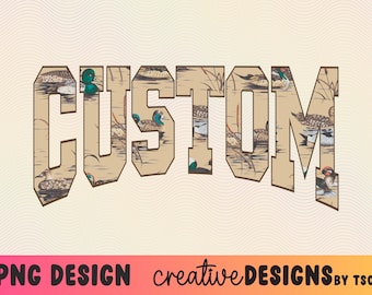 Custom PNG, Duck Png, Varsity Png, Custom Hunting Png, Personalized Png, Custom Waterfowl Png, Wood Duck Png, Digital Download