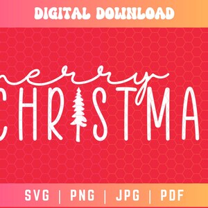 Buon Natale SVG PNG PDF, Albero di Natale Svg Png, Segno di Natale Svg Png, Tazza di Natale Svg, File artigianali digitali per Cricut/Silhouette