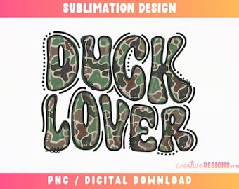 Duck Lover PNG, Old School Camo Mama Png, Duck Png, Doodle Png, Duck Hunting Png, Camo Designs, Sublimation, Waterfowl Png