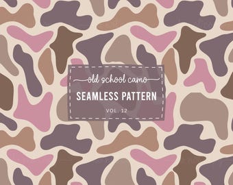 Old School Camo Seamless Pattern, Girly Camo, Marsh Camo, Camouflage Wallpapers, Camo Sublimation Pattern, Pink Camo Pattern