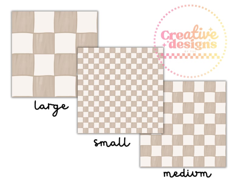 Beige Watercolor Checkered Pattern, Tan Checkered Background, Checkered ...
