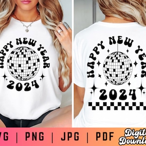 New Years SVG PNG, New Years Shirt Svg Png, Disco Ball Svg Png, Retro New Years Svg Png, New Year Svg Png, 2024 Svg Png, Hello 2024 Svg Png