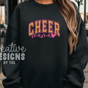 Cheer Mama SVG PNG, Cheer Mom Svg Png, Cheer Mom Era Svg Png, Varsity Cheer Svg Png, Cheer Mama Designs, Cheer Mama Sublimation immagine 6