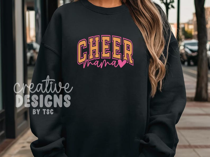 Cheer Mama SVG PNG, Cheer Mom Svg Png, Cheer Mom Era Svg Png, Varsity Cheer Svg Png, Cheer Mama Designs, Cheer Mama Sublimation immagine 6