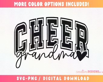 Cheer Grandma SVG PNG, Grammy Svg, Cheer Varsity Svg, Granny Svg, Cheer Competition Svg, Cheerleading Svg, Cheer Squad Svg, Varsity Svg Png