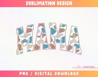 Mama Duck Camo PNG, Old School Camo Mama Png, Hunting Mama Png, Vintage Camo Png, Duck Hunting Png, Camo Mama Sublimation, Waterfowl Png