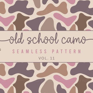 Naadloze old school camouflagepatroon, girly camouflage, moerascamouflage, camouflageachtergronden, camouflagesublimatiepatroon, roze camouflagepatroon