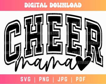 Cheer Mama SVG PNG, Cheer Mom Svg Png, Cheer Mom Era Svg Png, Varsity Cheer Svg Png, Cheer Mama Designs, Cheer Mama Sublimation