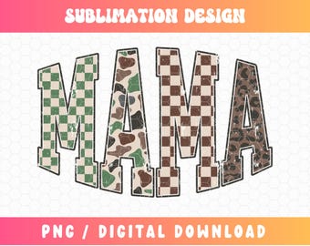 Mama PNG, Gepard | Kamouflage | Rutigt tryck | Varsity Png, Grunge Png, Sliten Mama Design, Trendiga Mama Designs, 90-talsinspirerad Mama Design