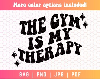 Das Fitnessstudio ist meine Therapie SVG PNG, Fitnessstudio SVG Png, Fitness-Studio-Shirt Sofort-Png, Workout-Shirt Sofort-Png, Gewichtheben Svp Png, Fitnessstudio-Modus Svpng, Gym Vibes Svpng